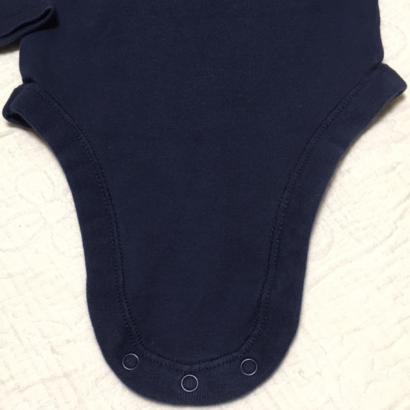 0-3m (6/$20) Navy Long-Sleeved Bodysuit by Old Navy - Picture 9 of 11